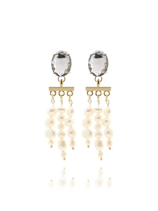 Natural Mini Pearl `drop` Earrings