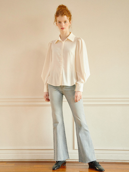 Laura Pearl Blouse_Ivory