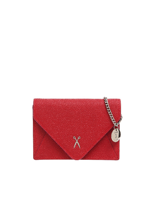 Easypass Amante Card Wallet with Chain Barbados Red