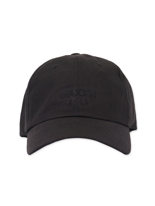 Glossy Black Logo Embroidered Ball Cap(Genderless)