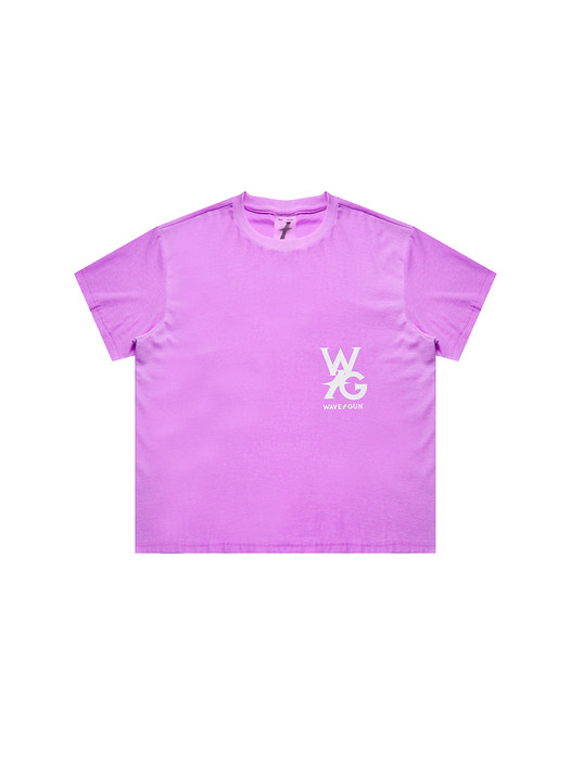 뉴로고 티셔츠 핑크퍼플