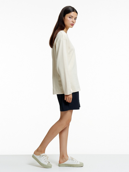 PIN LOOSE FIT T-SHIRTS IVORY