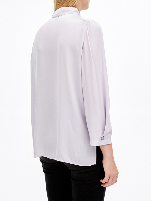 Lilac blouse with raised collar_B206AWB008VO
