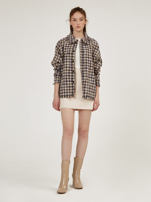 TWEED OVERSIZED SHIRTS [5 COLORS]