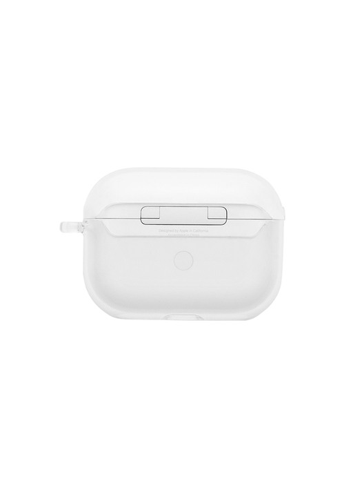 Basic logo airpods pro case - Clear
