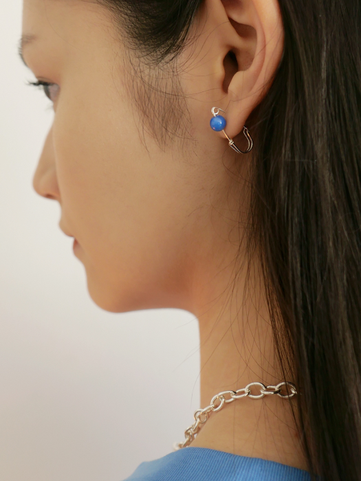 Ocean clip earring
