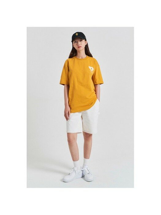 EGGDROP embossing egg tee shirt (egg yolk yellow)_CQTAM21403MUX