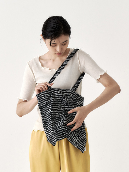 DOTTED ECO BAG (BLACK)