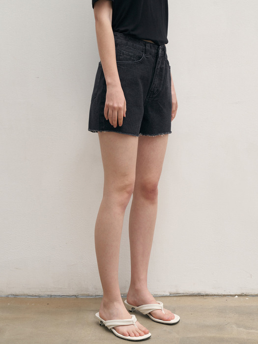 WEEKLY DENIM SHORTS_BLACK