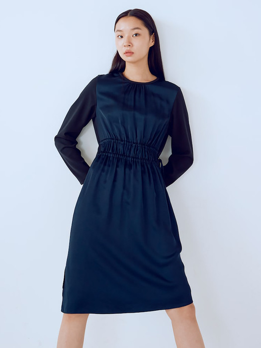Waist String Point Dress  Black (KE1871M025)