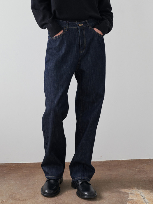 ACTION SLOP WIDE JEANS_INDIGO