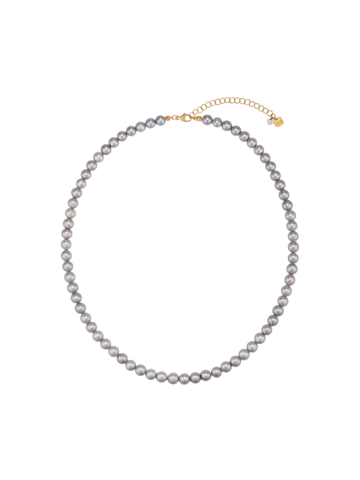 Grey Freshwater Pearl Necklace_NZ1195