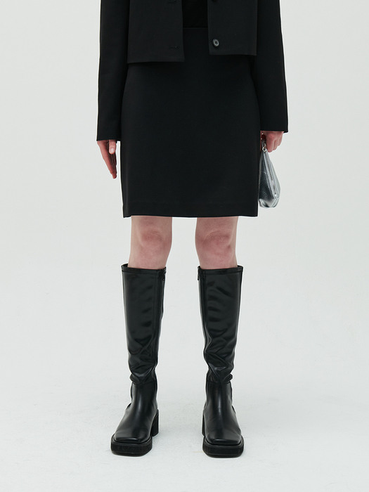 A-line mini skirt_black