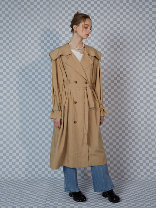 BIG KARA TRENCH COAT_BEIGE