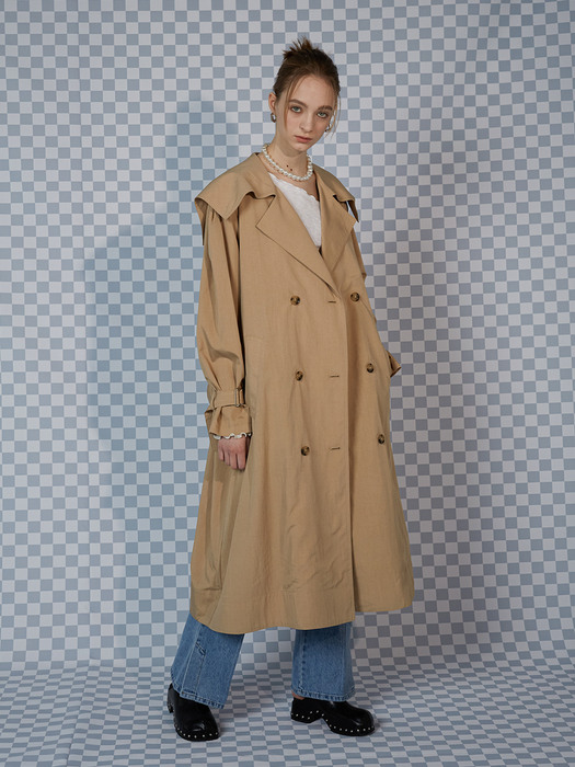 BIG KARA TRENCH COAT_BEIGE