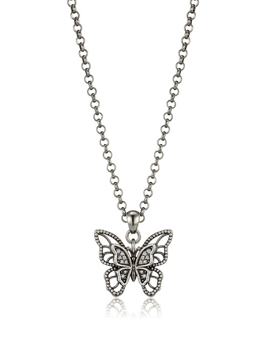 Double Butterflies Necklace