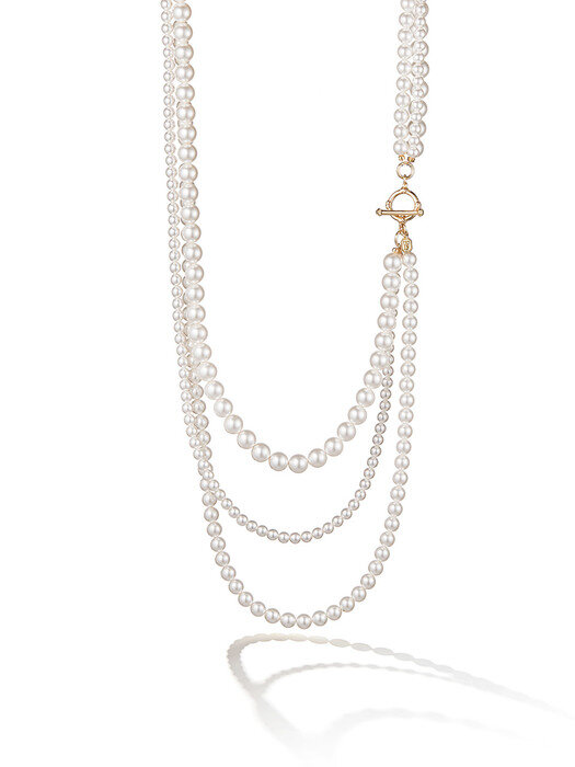 Shay Layered Pearl Long Necklace