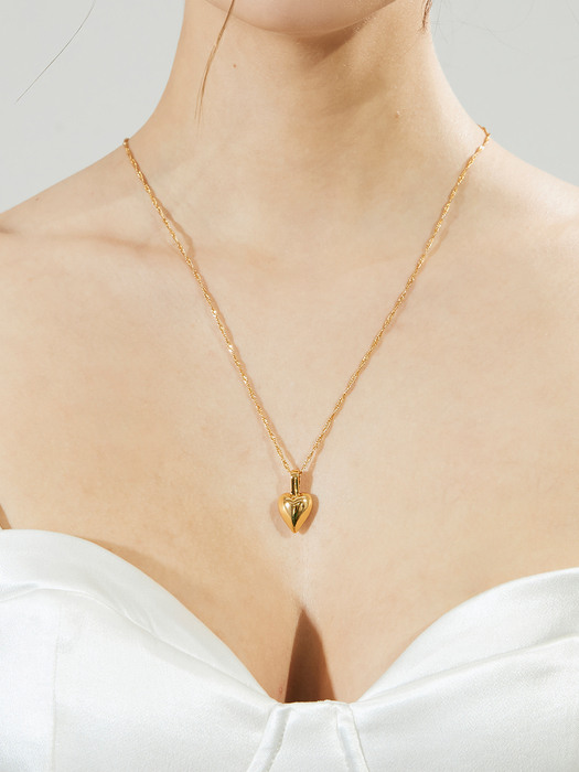 Dreamy Heart Necklace_Gold