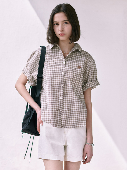 Stripe Half Sleeve Shirt_7color