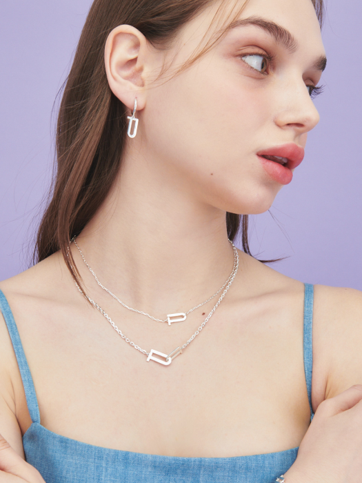 Signature Flat Silver Necklace In325 [Silver]