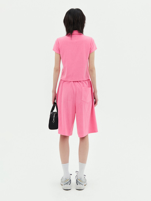 SOFT TOUCH HALF PANTS IN PINK