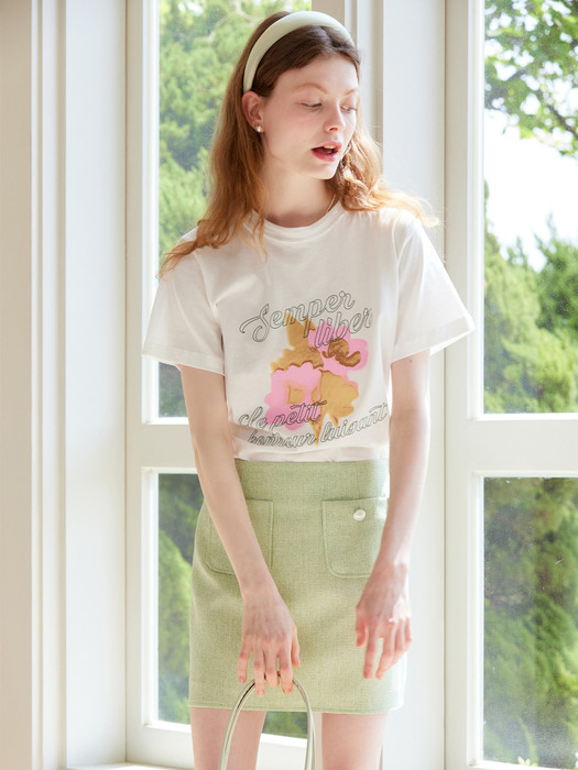 Watercolor Flower Tshirt_WH