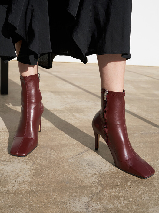 NEW JULIA spanx ankle boots - 9cm 3color 스판 앵클부츠