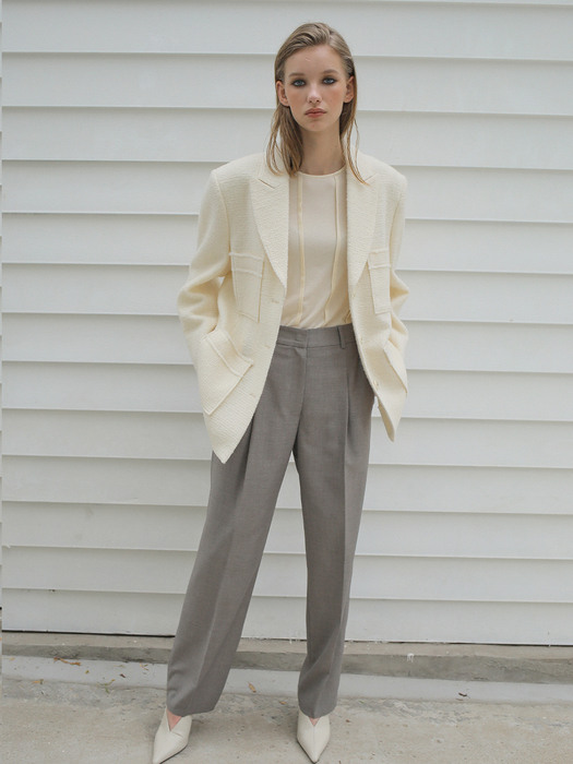 TWEED JACKET / IVORY