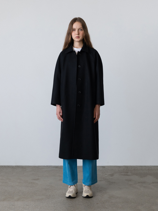 Cashmere Classic Volume Wool Coat Black (JWCO2F906BK)