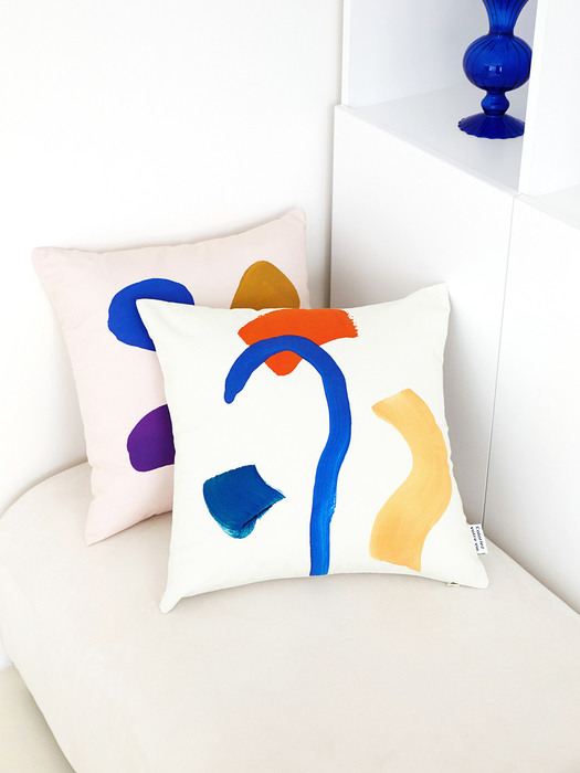 FLOW PRINTING CUSHION COVER