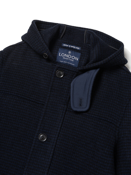 LONDON TRADITION Kingsley Mens Hooded Coat - Navy A36 DT