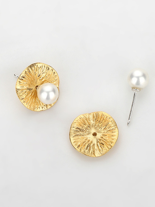 [2way]Petal pearl earring 