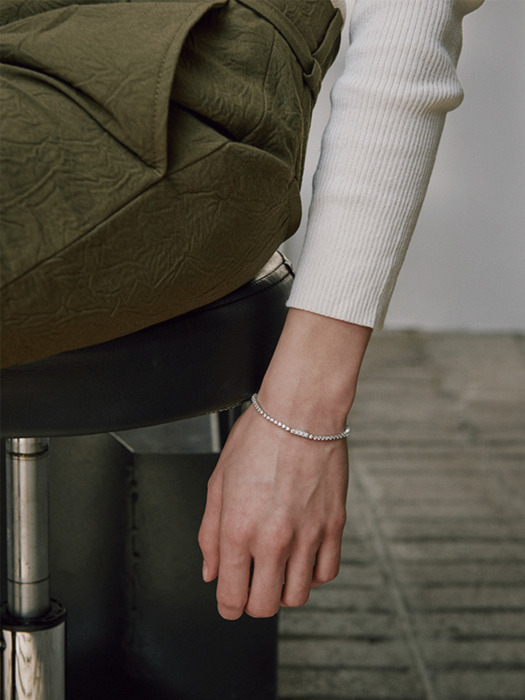 [925 silver] Huit.silver.69 / anse dew bracelet