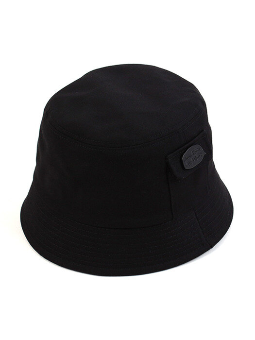 Pocket Black Drop Bucket Hat 버킷햇