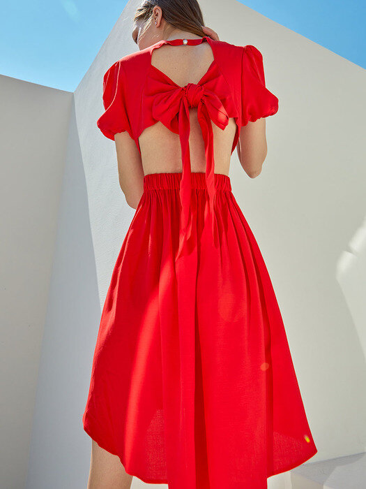 Kiero ribbon dress(2colors)