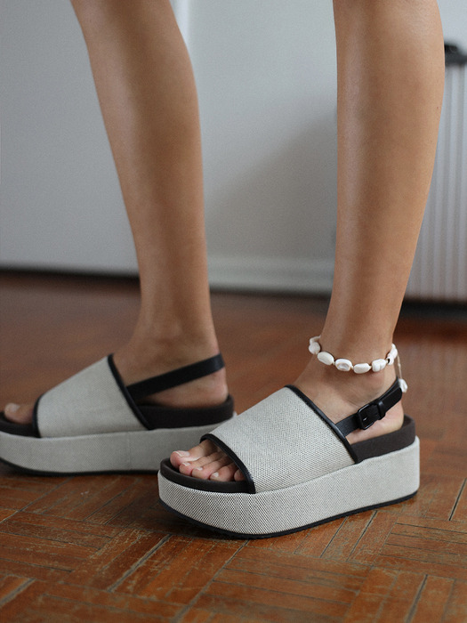 LOTTI Simply platform sling back sandals - 4colors 심플 플랫폼 슬링백 샌들