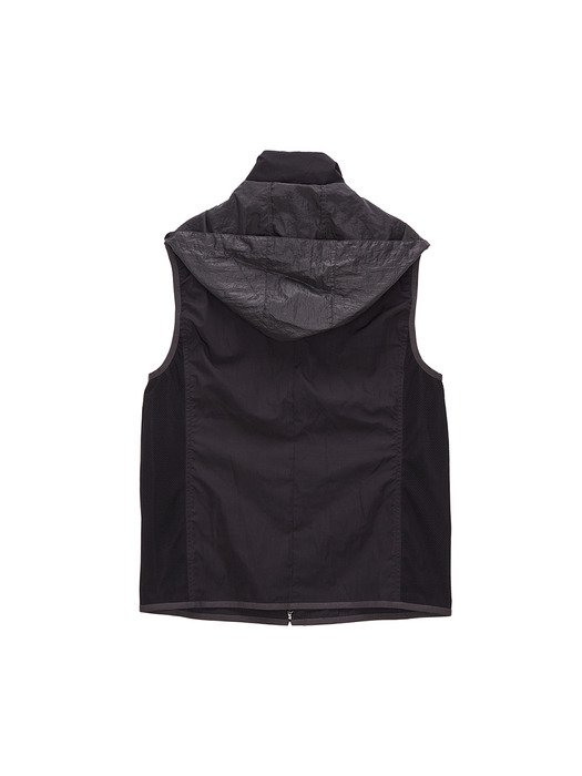 NYLON GUIDER VEST FOR WOMEN IN BLACK