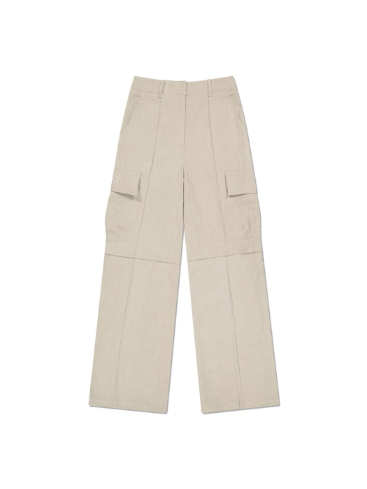 Cotton Cargo Pants Light Beige
