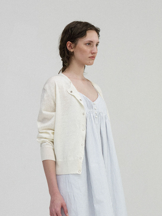 Panna round cardigan (Ivory)