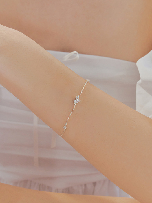 pixie ribbon cubic bracelet