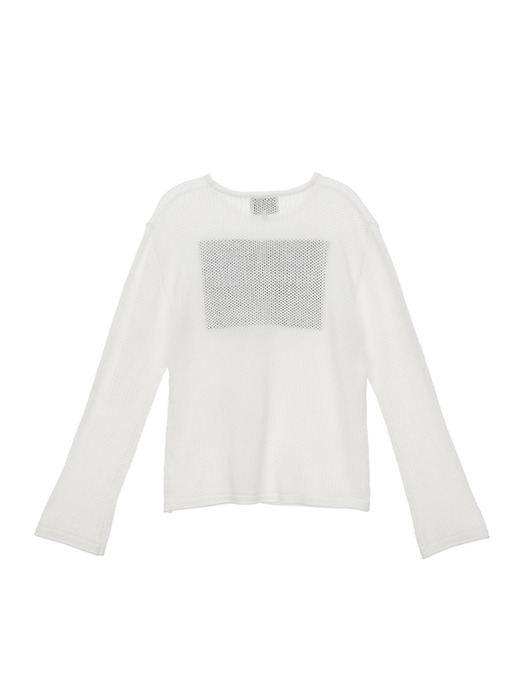 MATIN CITY VACANCE MESH TOP IN WHITE