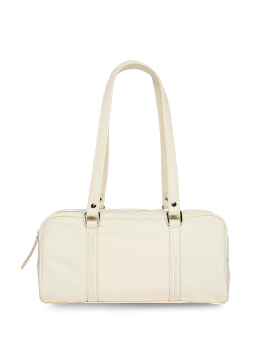 line boston bag (라인보스턴백) - glossy Ivory