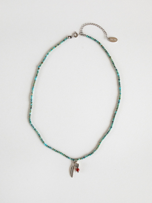 Native Indian pendant turquoise necklace
