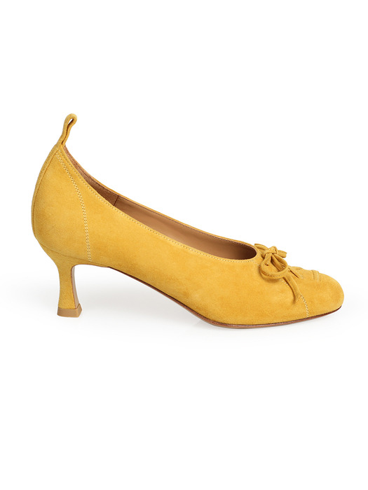 BELLA Ballerina Pumps - Suede Yellow