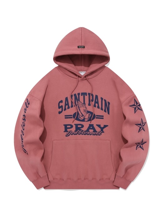 SP PRAY HANDS HOOD-DUSTY PINK