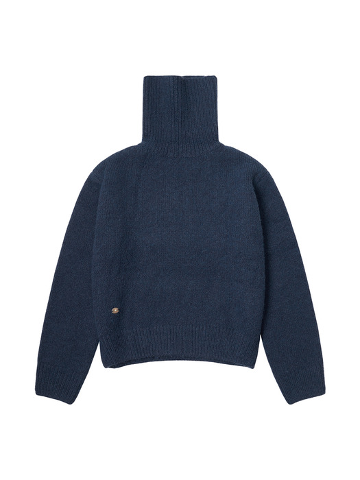 KN4237 Wool turtleneck knit_Navy