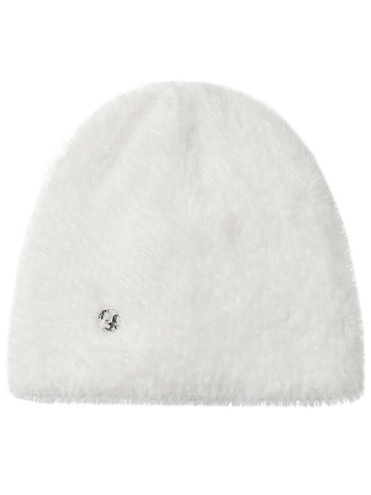 Fur Knit Beanie (FL-727_White)