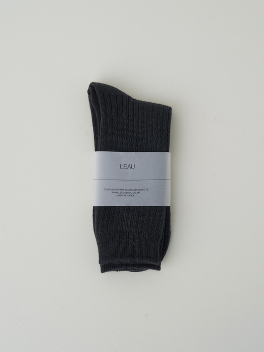 Leau basic socks_black