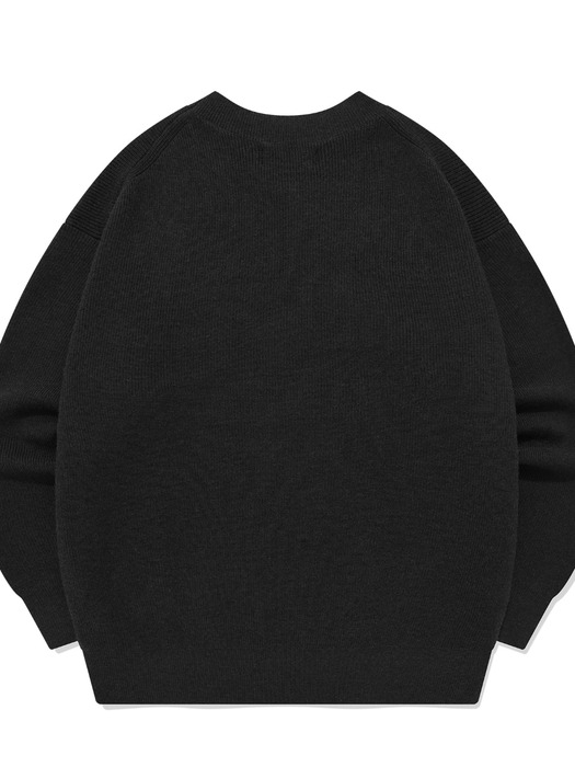 SP PBT OVERSIZED KNIT SWEATER-BLACK