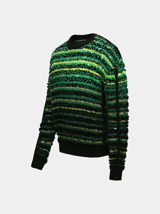 BORDON CREW-NECK SWEATER atb1066m(GREEN)